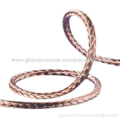 Stranded round copper braid cable